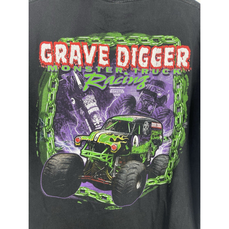 Men’s Vintage Grave Digger Racing Team Monster Truck Shirt Sz Large