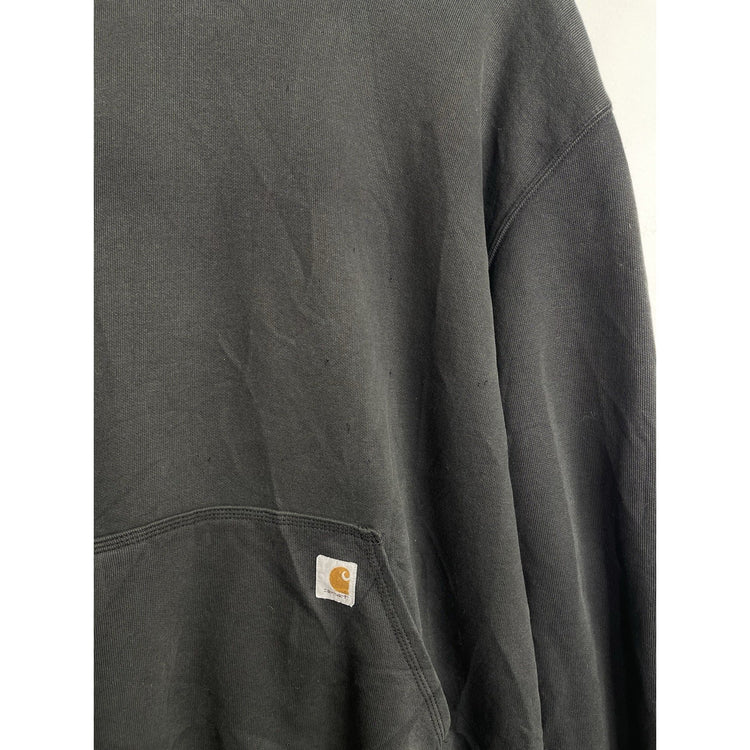Carhartt K288 Hoodie Sweatshirt Mens Black Workwear Sz 2XL