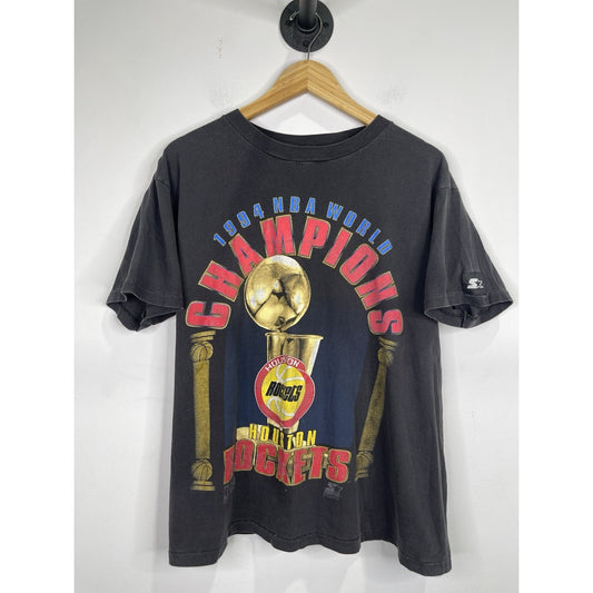 Men’s Black Vintage Houston Rockets Championship Starter 1994 NBA Sz L