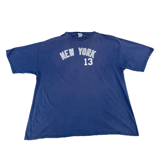 Mens CSA Vintage New York Yankees #13 Rodriguez T-Shirt Size 3XL