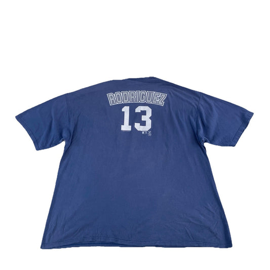 Mens CSA Vintage New York Yankees #13 Rodriguez T-Shirt Size 3XL