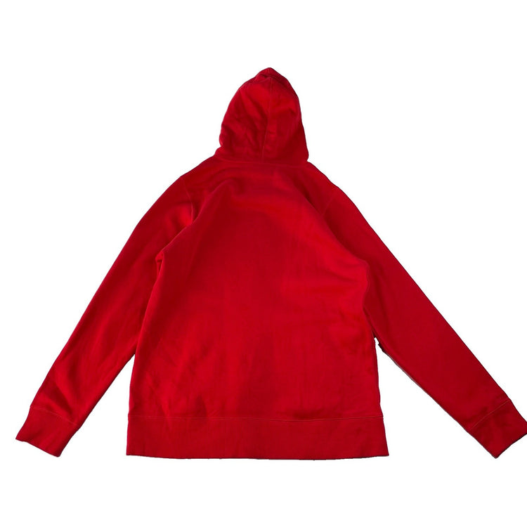 Mens Under Armour Gray Mesh Hood Lining Pullover Hoodie Red Size L⁠