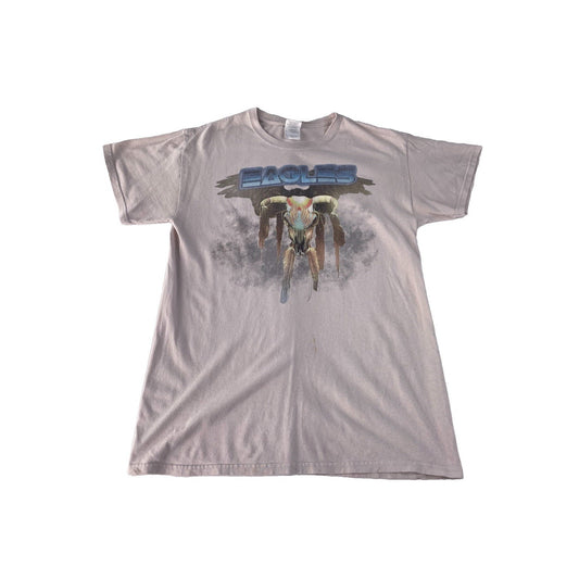 Mens Gildan Eagles Tour 2014 Rock Concert Band Graphic T Shirt Gray SIZE M