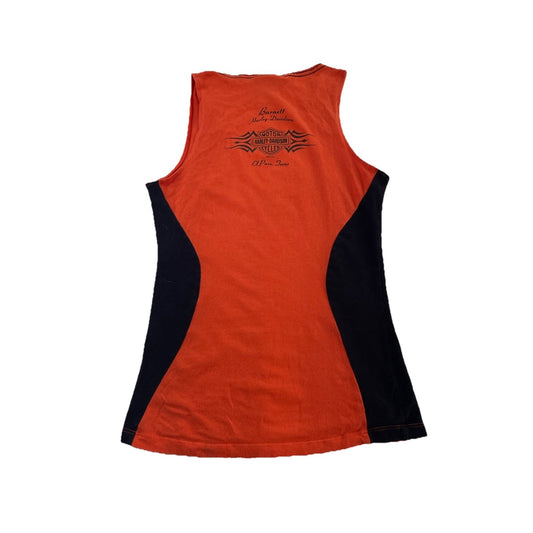 Women’s Harley Davidson Orange&Black Tank Size S