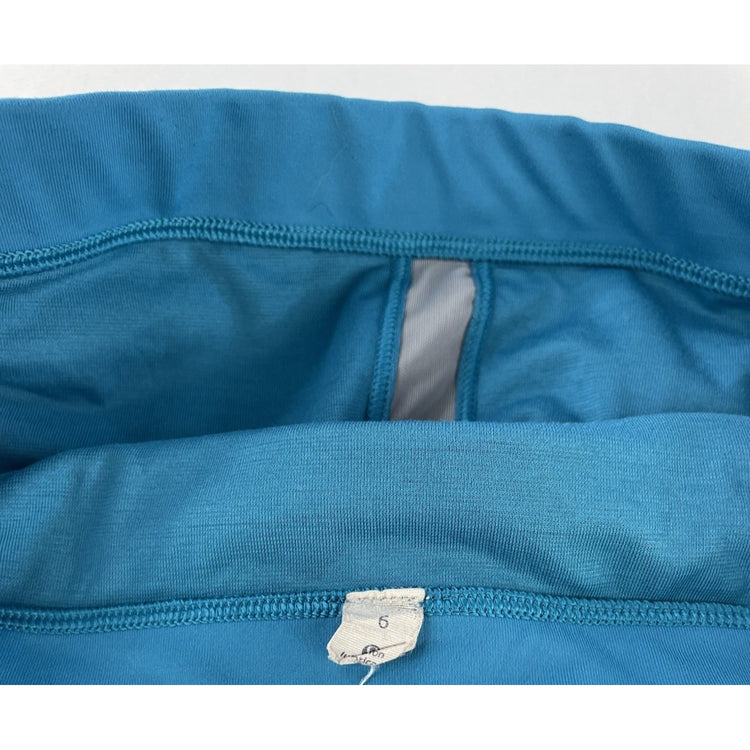 Womens Lululemon Bright Teal Turquoise Blue Medium Support Sports Bra Size 6