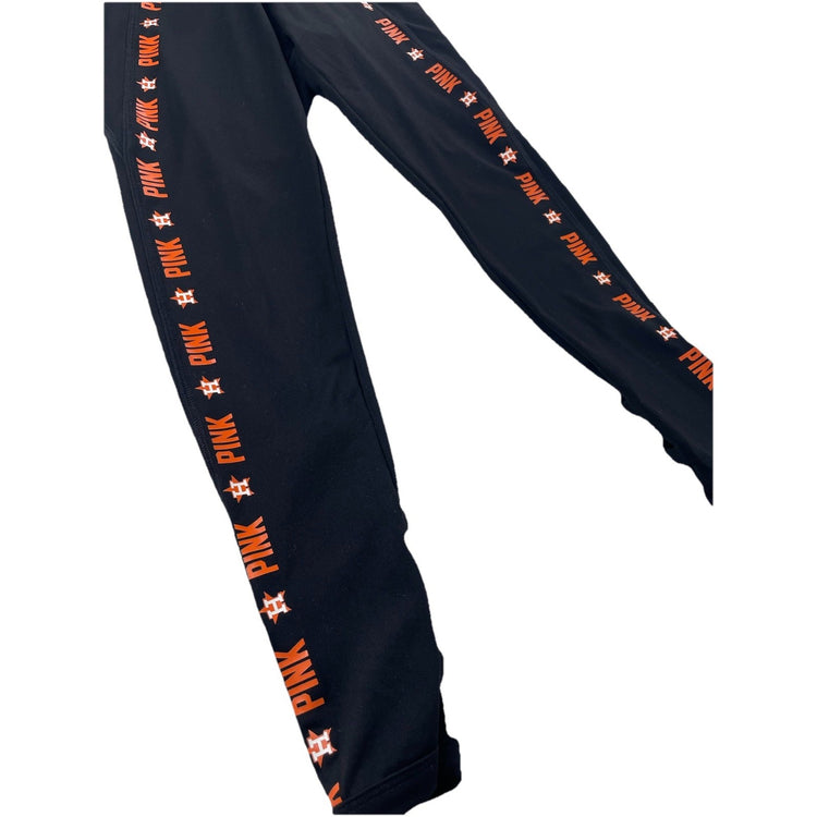 Women’s PINK Victoria Secret Black Astros Leggings Size M