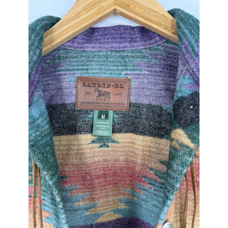 WOMEN’S VINTAGE RALPH LAUREN DRY GOODS WOOL AZTEC BLANKET SOUTHWESTERN JACKET