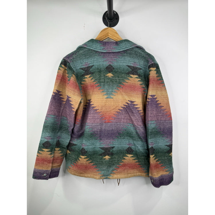 WOMEN’S VINTAGE RALPH LAUREN DRY GOODS WOOL AZTEC BLANKET SOUTHWESTERN JACKET