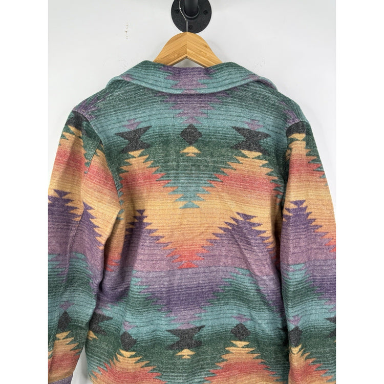 WOMEN’S VINTAGE RALPH LAUREN DRY GOODS WOOL AZTEC BLANKET SOUTHWESTERN JACKET