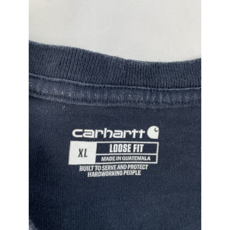 Mens Carhartt Black Loose Fit Short Sleeve T Shirt Size XL