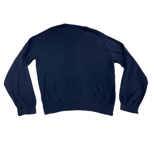 Mens Polo Ralph Lauren Size XL Navy Blue V Neck Sweater