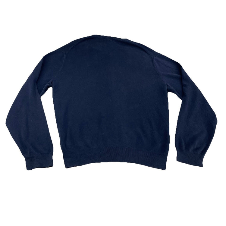 Mens Polo Ralph Lauren Size XL Navy Blue V Neck Sweater
