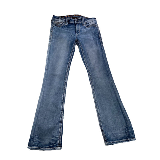 Women’s Rock Revival Yonka Mid-rise Bootcut, Light Was Blue Jeans Size 30