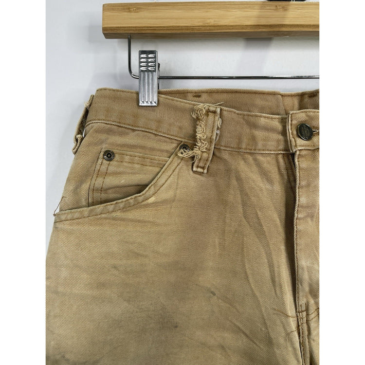 Mens Dickies Khaki Carpenter Work Pants 32x30
