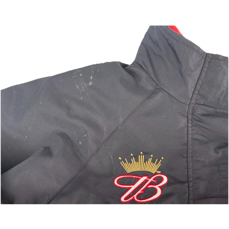 Women’s Vintage Dale Earnhardt Jr 8 Budweiser NASCAR Jacket Size L