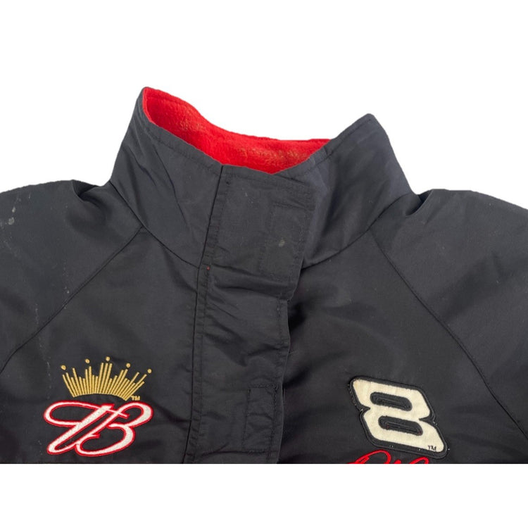 Women’s Vintage Dale Earnhardt Jr 8 Budweiser NASCAR Jacket Size L