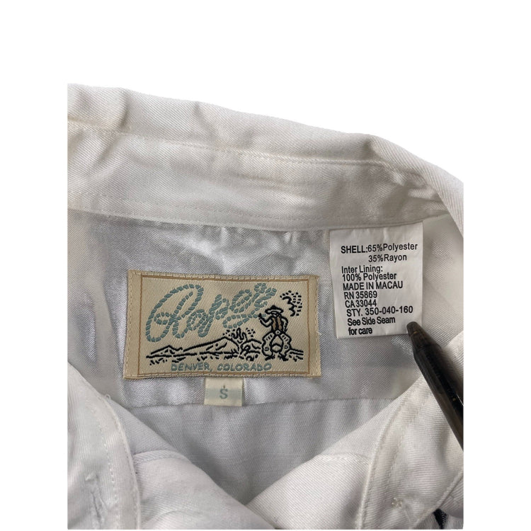 Women’s Vintage Rockmount Ranch Embroidered Western SnapDown Shirt Size S