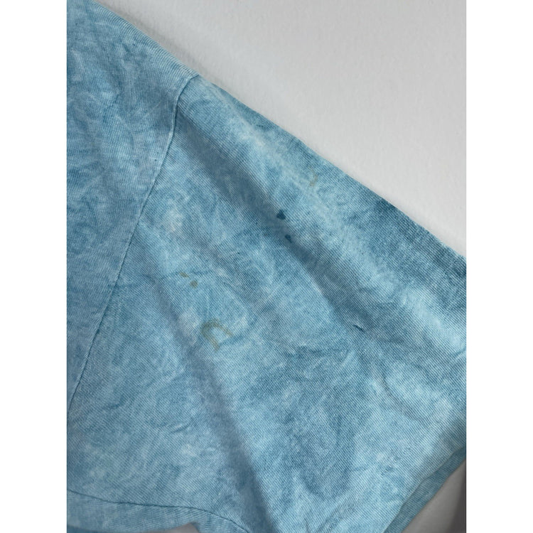 Men’s Vintage 90s Blue Tie-Dye Common Puffins Animal Republic Graphic Tee Sz L