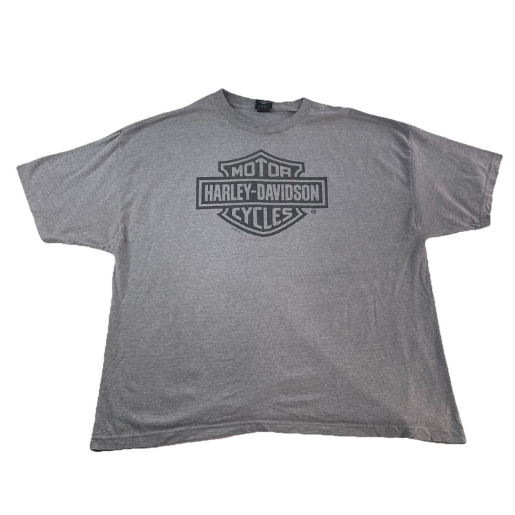 Mens Harley Davidson Motorcycle Basic Gray Tee Size 3Xl