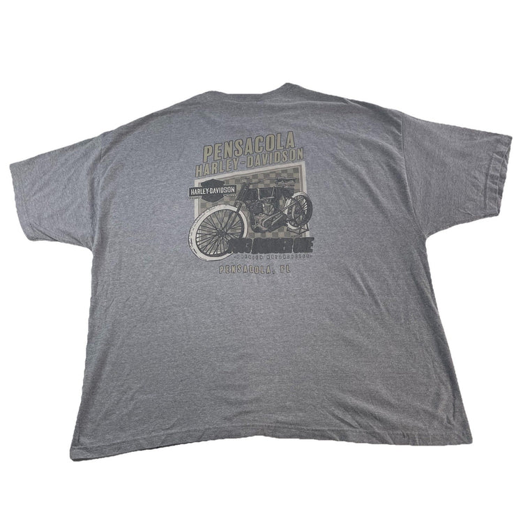 Mens Harley Davidson Motorcycle Basic Gray Tee Size 3Xl