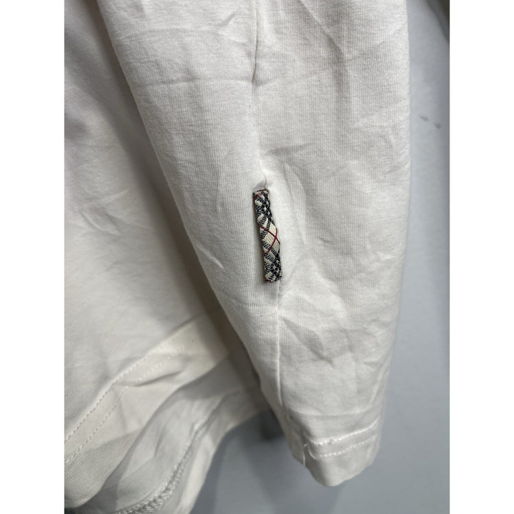 Burberry London Long Sleeve White T-shirt Size Large