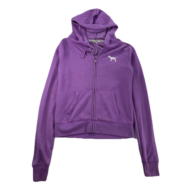 Womens Victoria Secret Regular Purple Zip Up Jacket Size XS