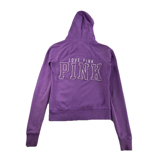 Womens Victoria Secret Regular Purple Zip Up Jacket Size XS