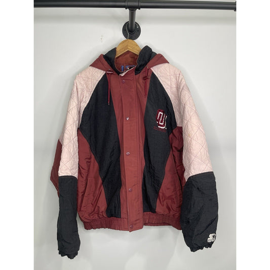 Oklahoma Sooners Vintage Starter Puffer Jacket Sz XL