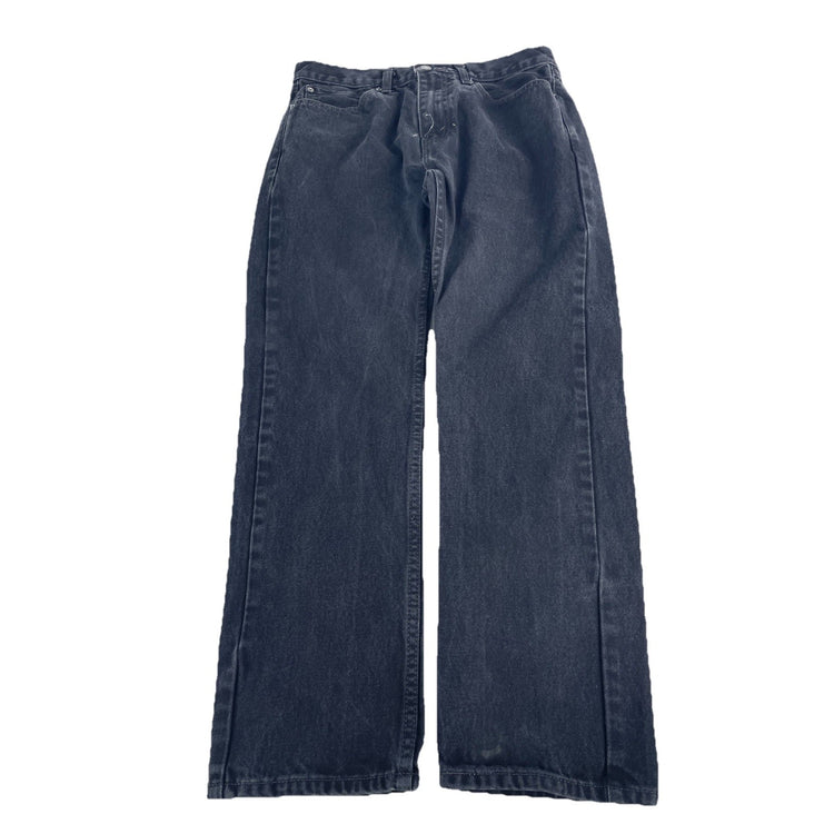 Mens Levis 505 Faded Black Straight Fit Denim Jeans Size 32x30