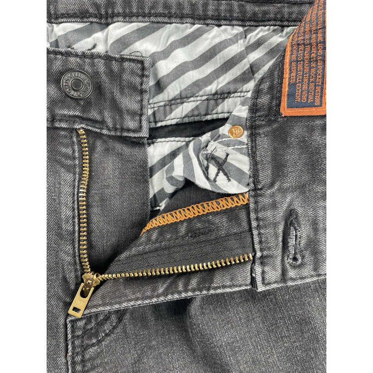 Men’s Rock Revival  Lomry | Straight, Black Denim Jeans Size 34