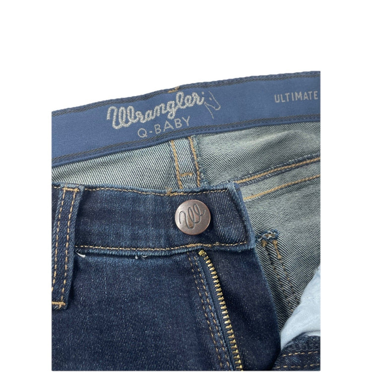Women’s Wrangler Q-Baby Ultimate Riding Jeans Bootcut Dark Wash Jeans Size 7x32