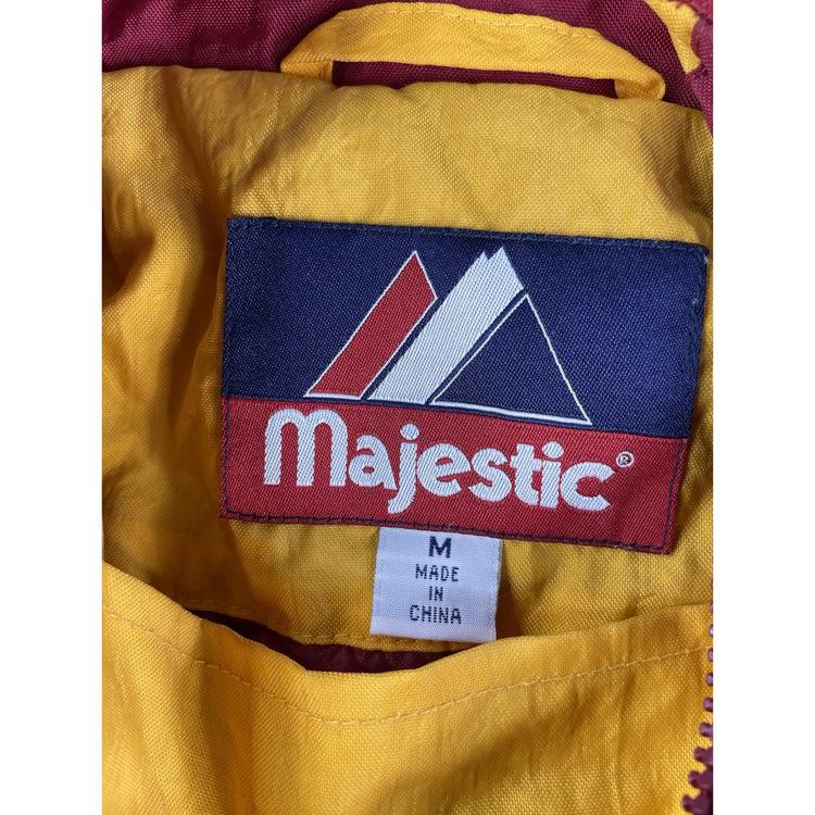 Mens Vintage 90s Majestic Arizona State Sun Devils Half-Zip Puffer Jacket Size M