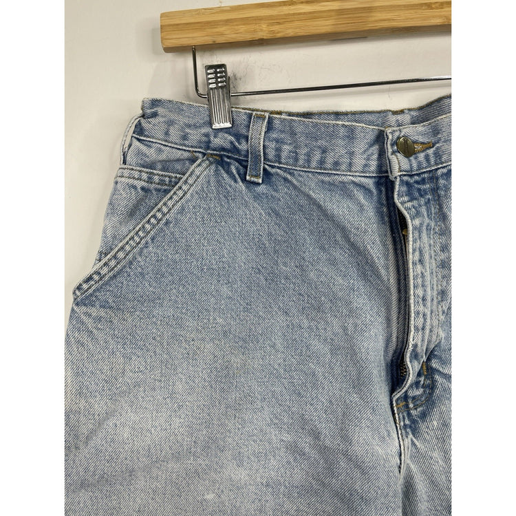 Vintage Men’s Carhartt Light Wash Denim Carpenter Shorts 36x8