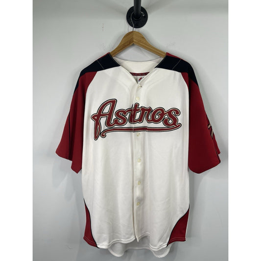 majestic men’s Houston Astros 2000’s white/red jersey 2XL/XL